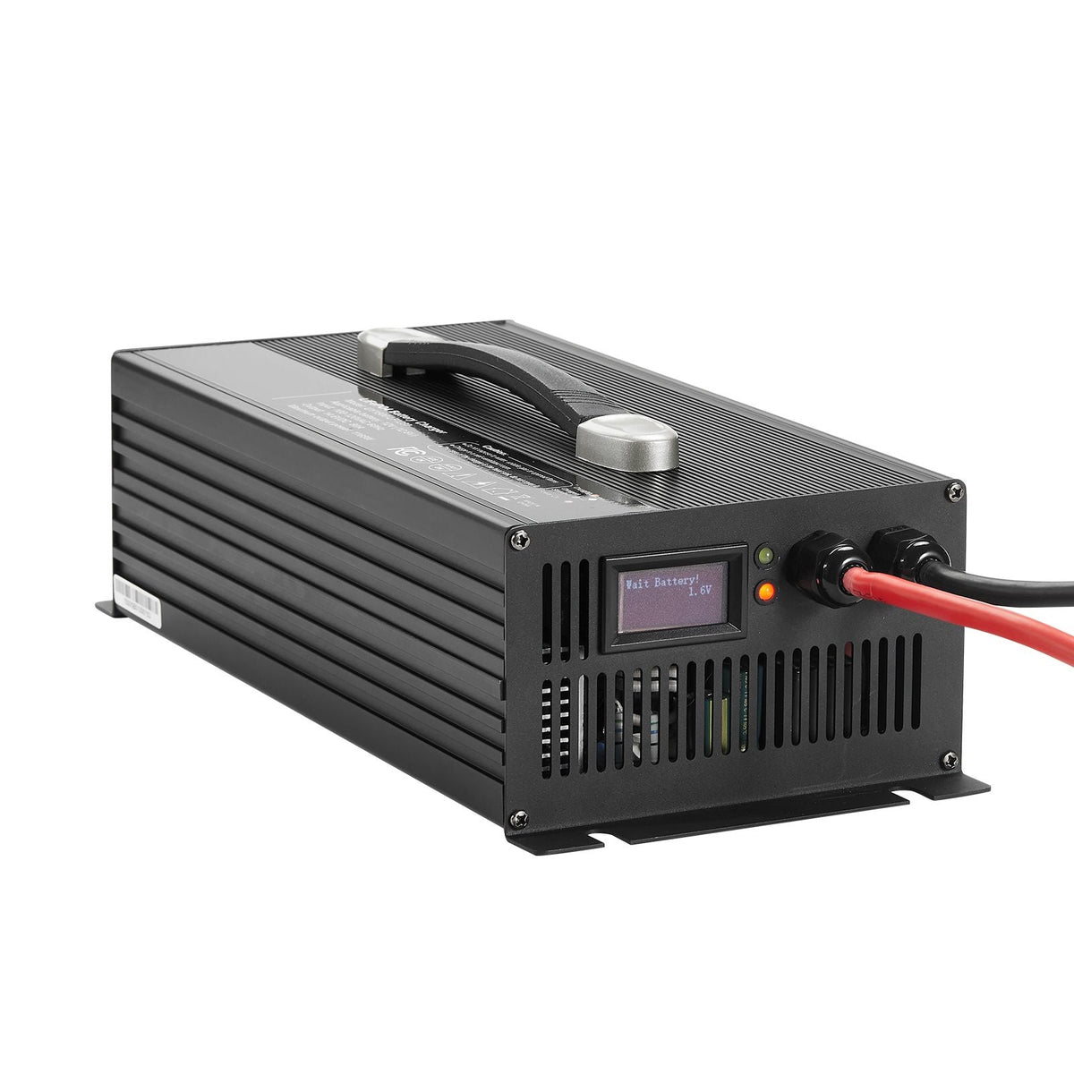 12V 80A Lithium Battery Charger, 14.6V, AC-DC LiFePO4 Smart Charger, with Anderson Connector, LED Indicator, 0V Activation, for Lithium LiFePO4 Deep Cycle Rechargeable Batteries of Boat, RV