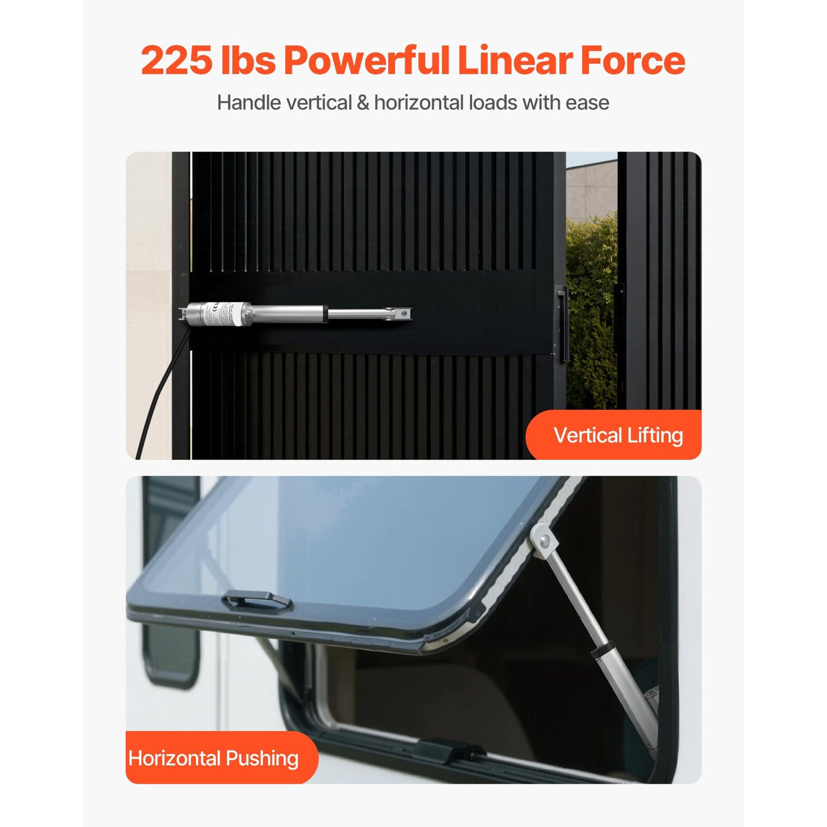 12V Linear Actuator, 4 Inch High Speed 0.6"/s Linear Motion Actuator, 225lbs/1000N with IP54 Protection & Mounting Bracket for Lift Desk, Recliner Chairs, Window Door Opener