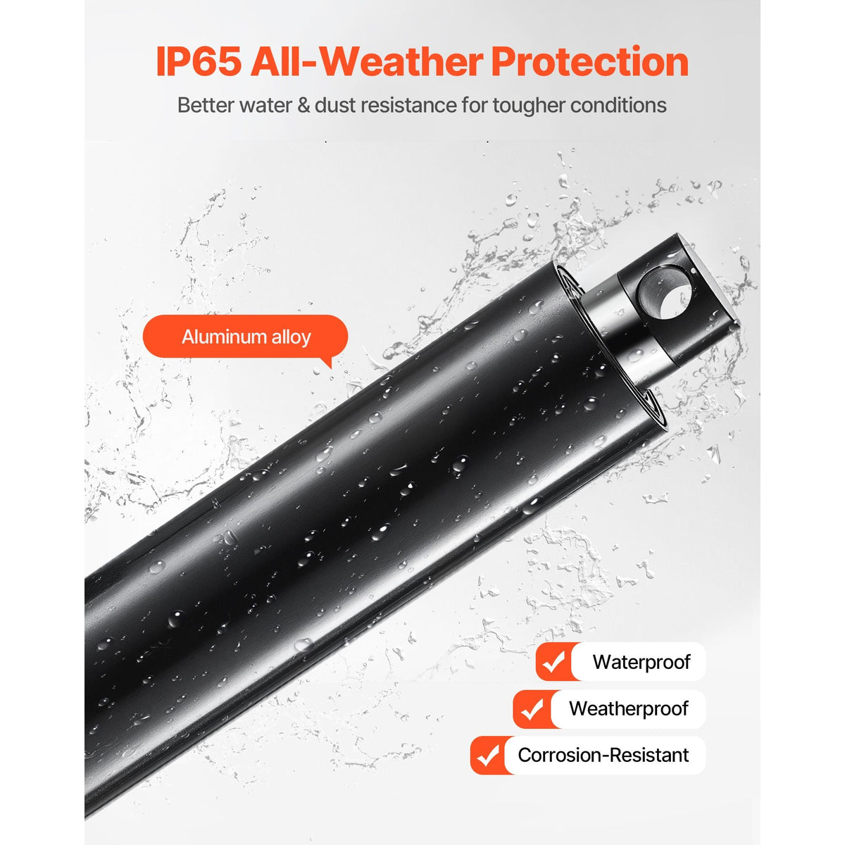 12V Linear Actuator, 6 Inch Ultra Heavy-Duty 2023lbs/9000N Linear Motion Actuator, IP65 Waterproof 0.2"/s with Mounting Brackets for Industrial Machinery Vessels, Heavy Lifting Systems