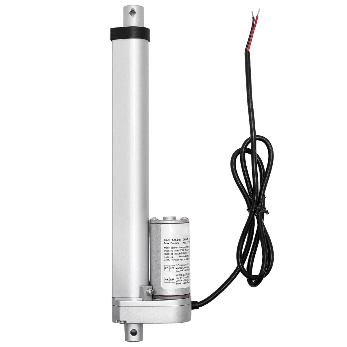 12V Linear Actuator, 8 Inch High Speed 0.6"/s Linear Motion Actuator, 225lbs/1000N with IP54 Protection & Mounting Bracket for Lift Desk, Recliner Chairs, Window Door Opener
