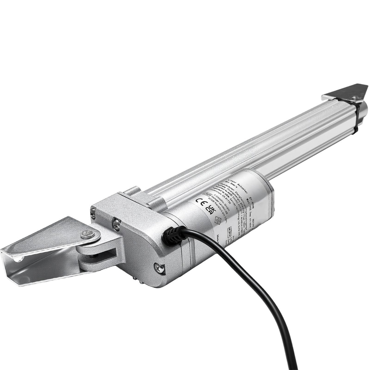 12V Linear Actuator, 8 Inch IP65 Waterproof Linear Actuator, 675lbs/3000N 0.2"/s Motion Actuators with Mounting Bracket for Outdoor Use