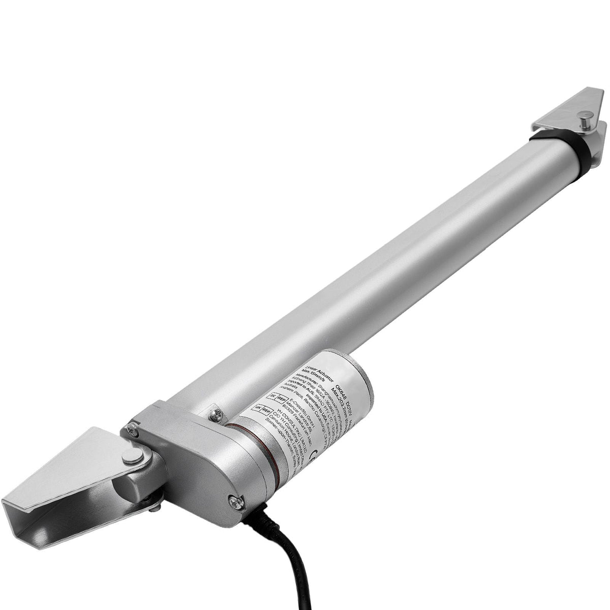 12V Linear Actuator, 9.84 Inch High Speed 0.6"/s Linear Motion Actuator, 225lbs/1000N with IP54 Protection & Mounting Bracket for Lift Desk, Recliner Chairs, Window Door Opener