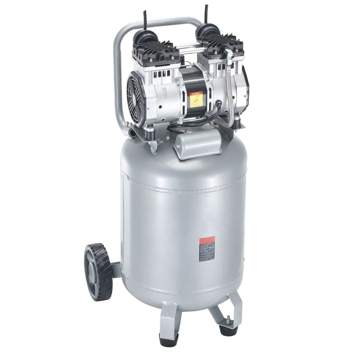 13 Gallon Air Compressor, 2HP 4.6 SCFM@90PSI Oil Free Air Compressor Tank, 66dB Ultra-Quiet Compressor for Tire Inflation, Auto Repair, Woodwork Nailing, Spray Painting (125PSI Max Pressure)
