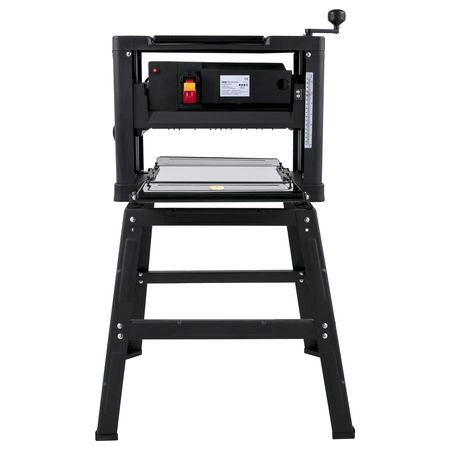 13-Inch Benchtop Thickness Planer, 2000W, 8000 rpm, 15 AMP, with Foldable Iron Stand and Dust Exhaust, 6m/min Planing Speed, Ideal for Woodworking and Wooden Plank Shaping
