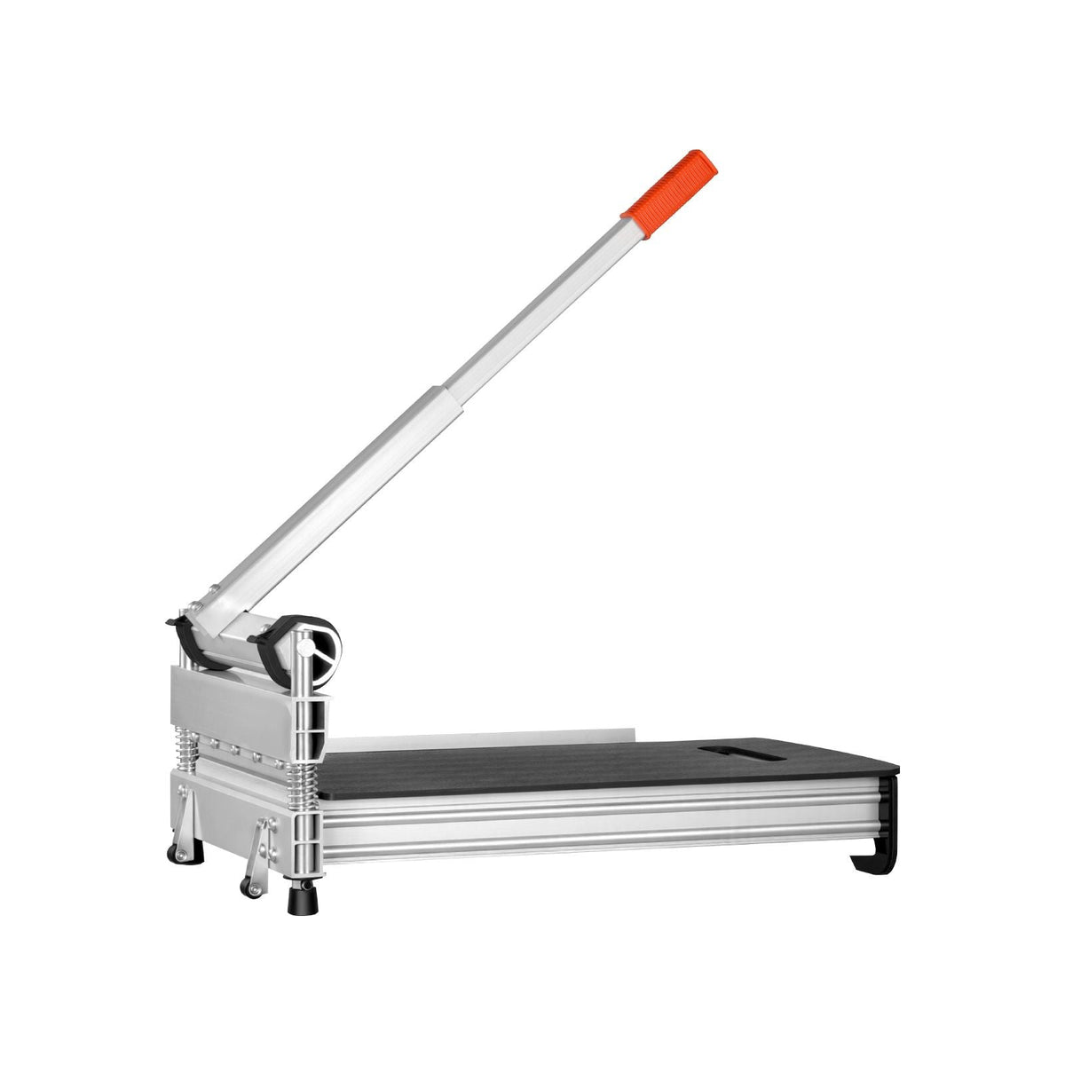 13 inch Vinyl Floor Cutter, 12mm Thick Laminate Flooring Cutter with 15°/30°/45° Adjustable Angle Settings, Flexible Wheels, Telescoping Handle, Certain Engineered Wood, LVT, VCT, SPC, LVP, WPC
