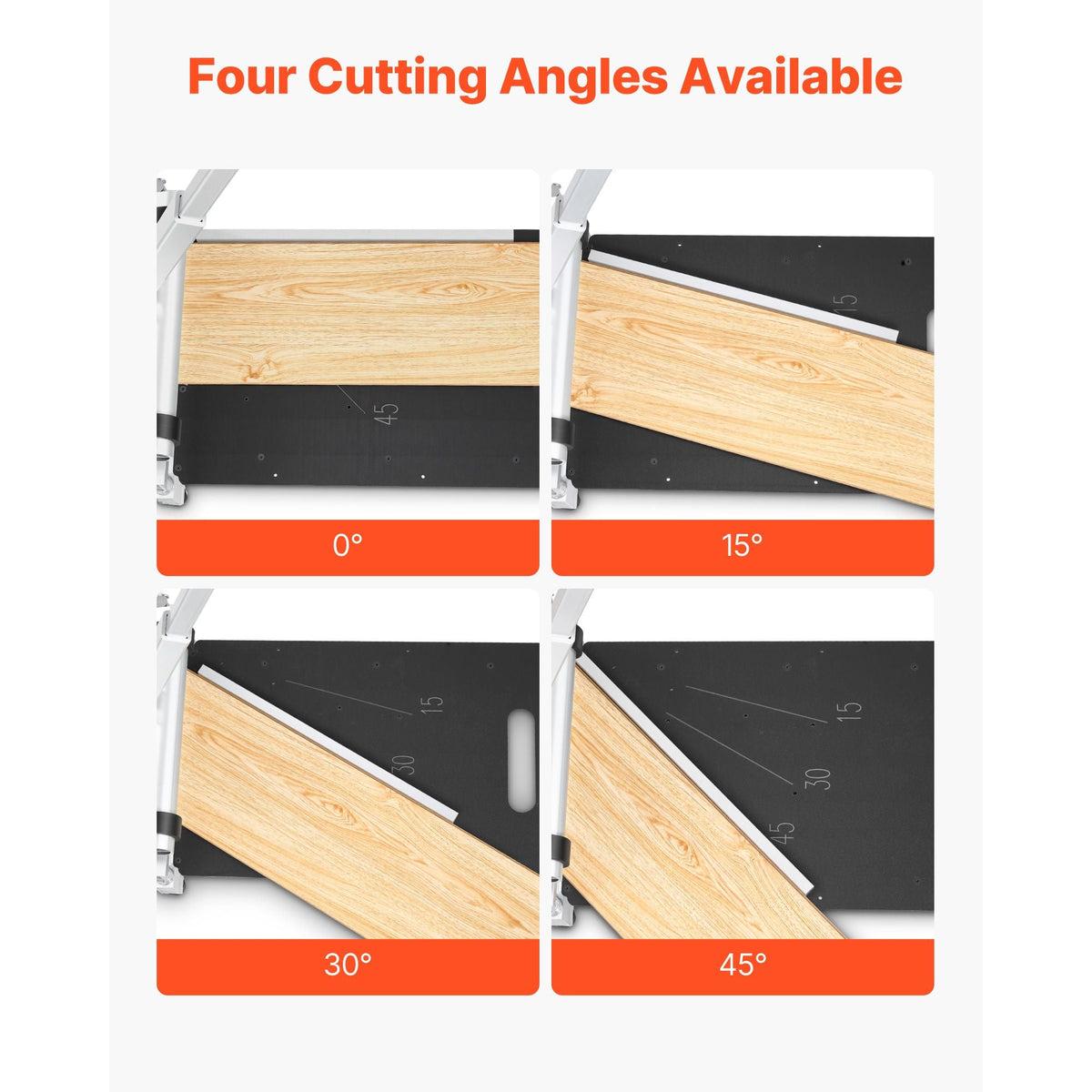 13 inch Vinyl Floor Cutter, 12mm Thick Laminate Flooring Cutter with 15°/30°/45° Adjustable Angle Settings, Flexible Wheels, Telescoping Handle, Certain Engineered Wood, LVT, VCT, SPC, LVP, WPC