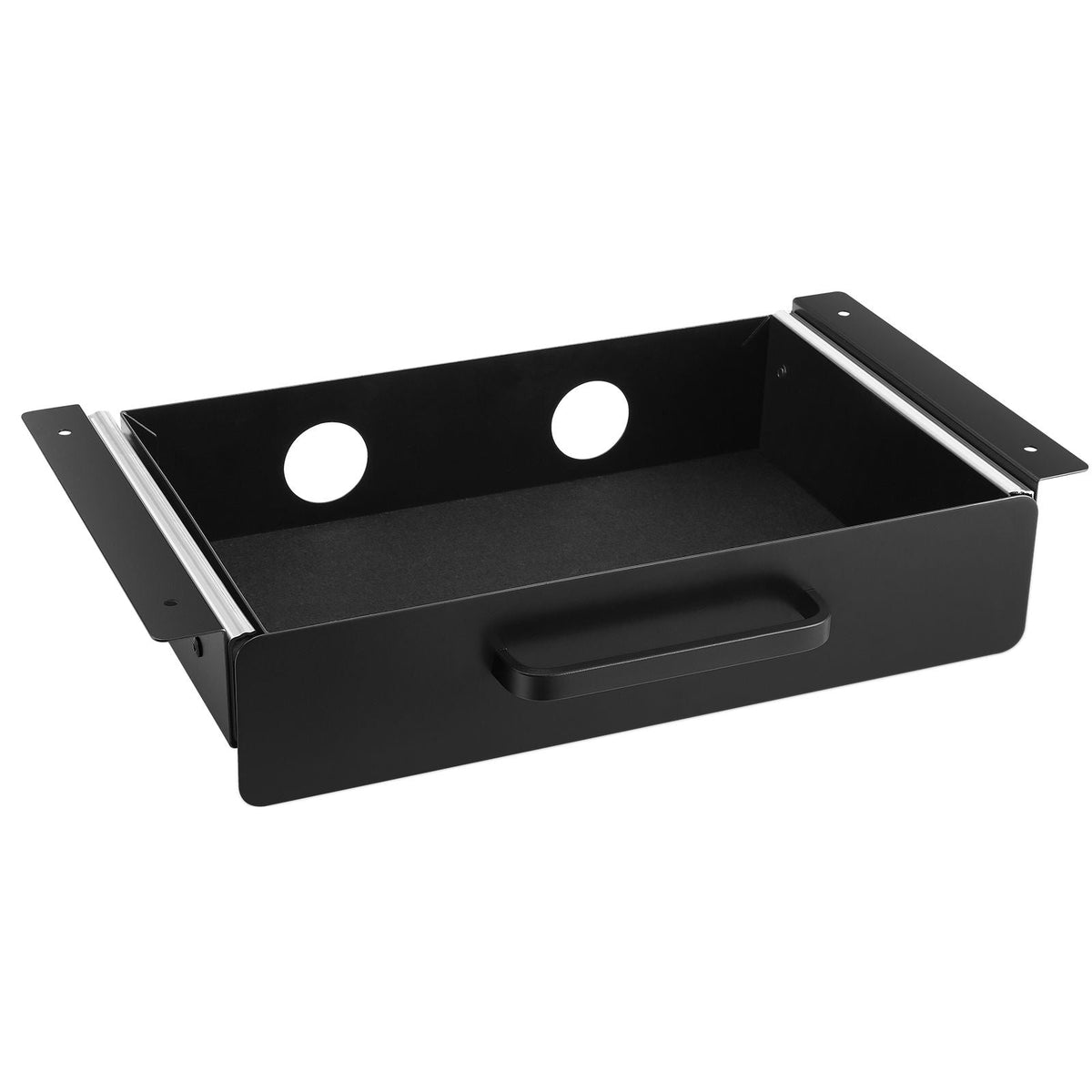13" Wide Under Desk Drawer Slide Out, Under Desk Mounted Pull-out Drawer Attachment, Hidden Desktop Storage Organizer, Under Table Pencil Drawer for office Home Sit Stand Workstation, 15x9x3 in