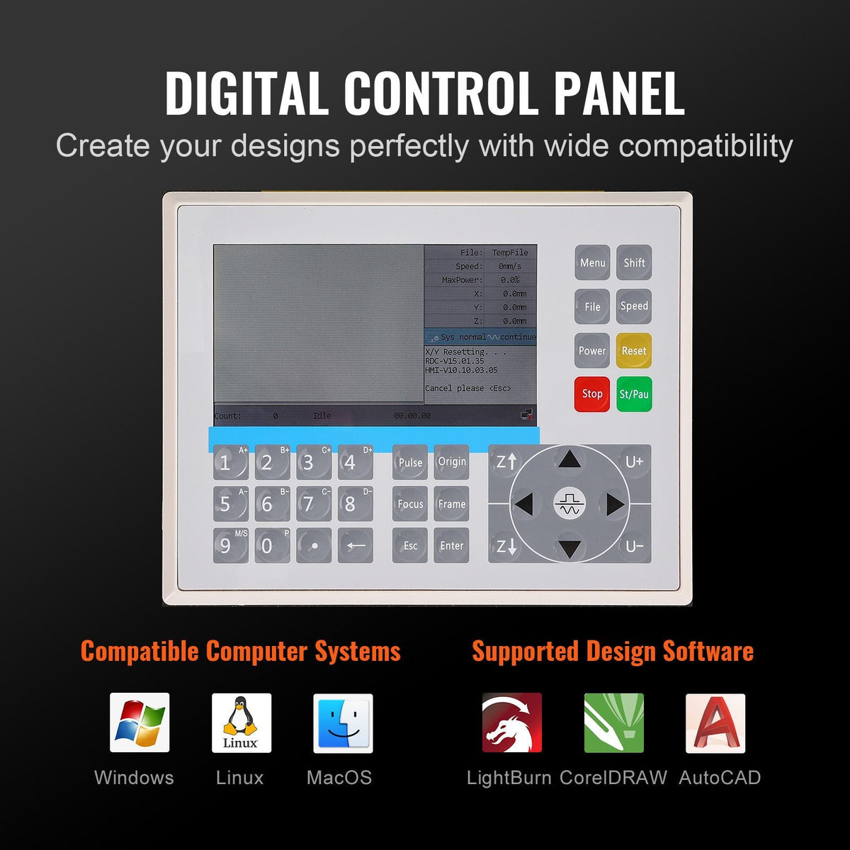 130W CO2 Laser Engraver, 35 x 55 in, 19.7 IPS Laser Cutter Machine with 2-Way Pass Air Assist, Compatible with LightBurn, CorelDRAW, AutoCAD, Windows, Mac OS, Linux, for Wood Acrylic Fabric More