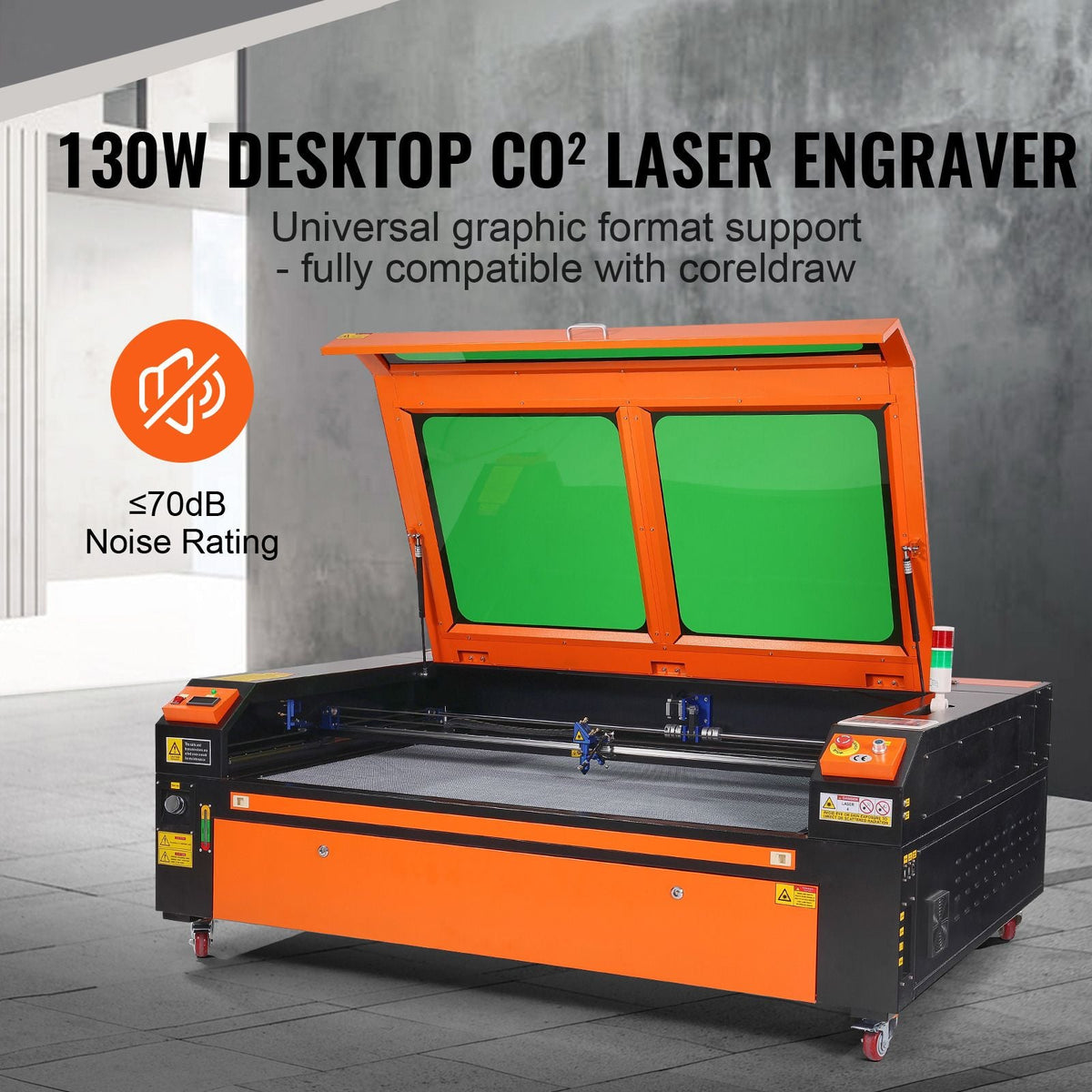 130W CO2 Laser Engraver, 35 x 55 in, 19.7 IPS Laser Cutter Machine with 2-Way Pass Air Assist, Compatible with LightBurn, CorelDRAW, AutoCAD, Windows, Mac OS, Linux, for Wood Acrylic Fabric More