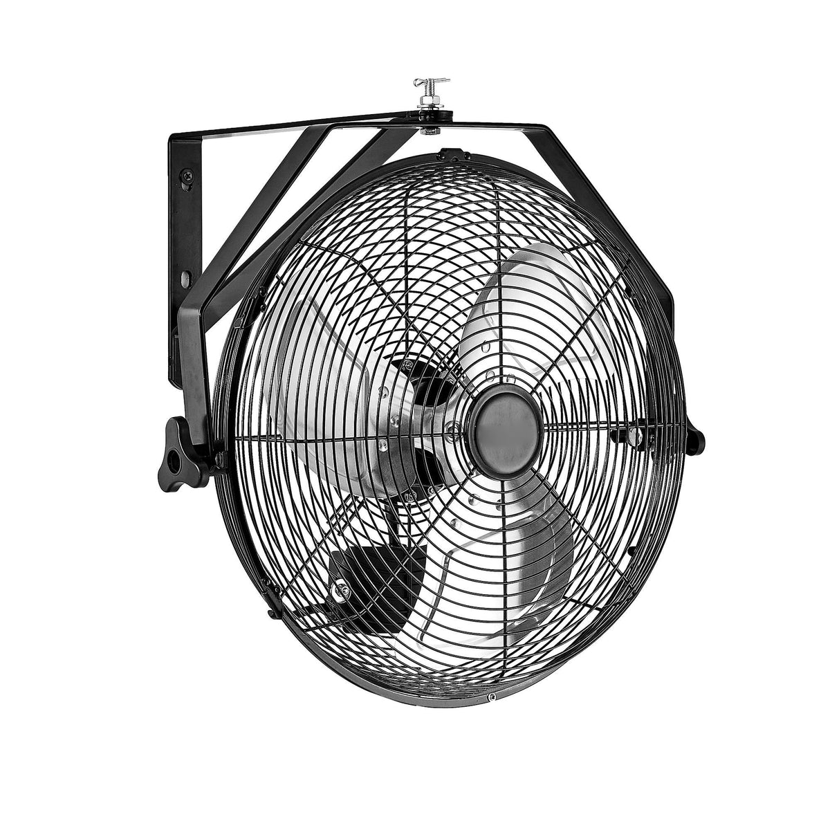 14 Inch Industrial Wall Mount Fan, High Velocity 2473 CFM Outdoor Fan with 3 Speeds, Waterproof IP44 Garage Wall Fan with Aluminum Blades for Workshop, Warehouse, Greenhouse