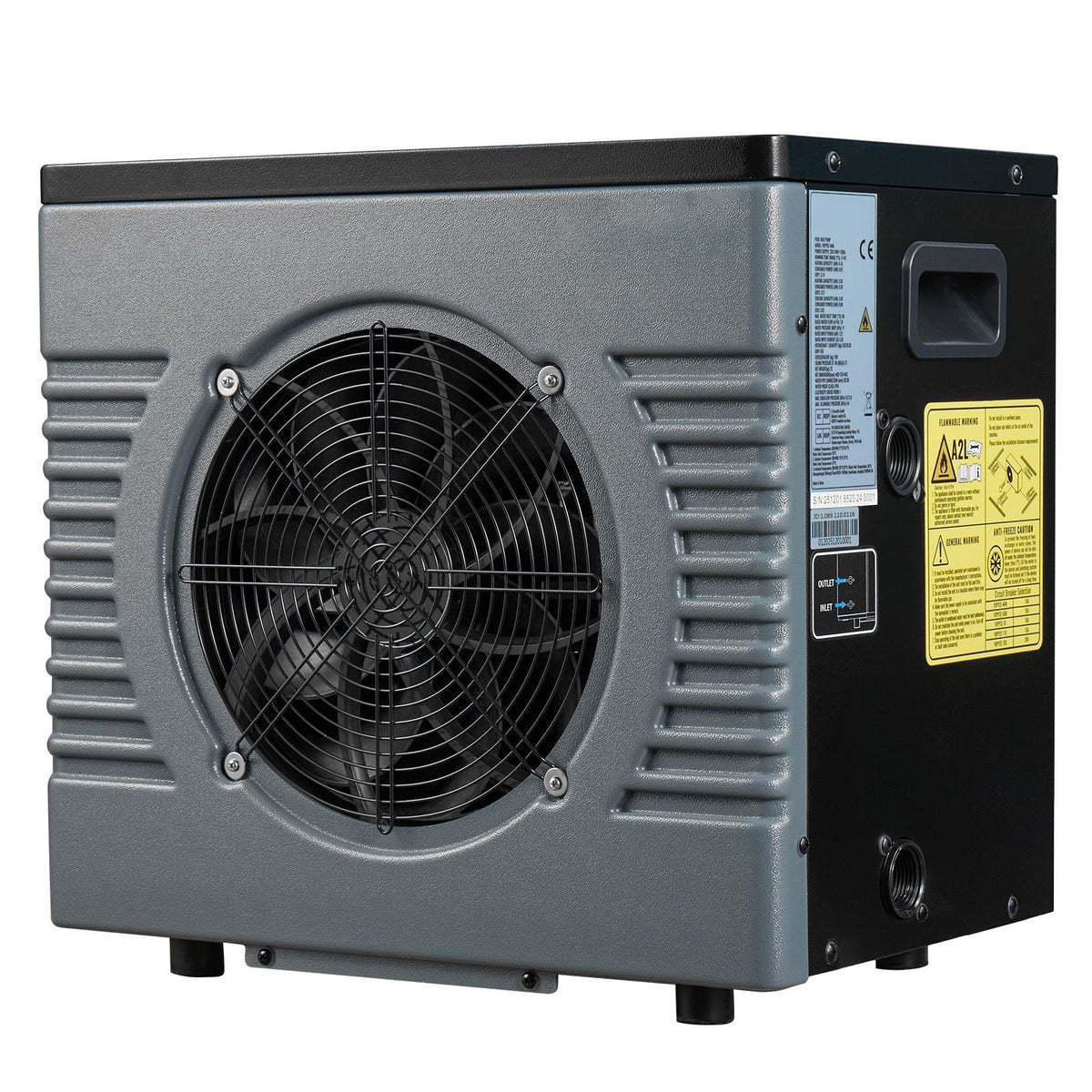 14710 BTU Pool Heat Pump, Electric Pool Heater for Above Ground Up to 3962 Gallons, Max COP 5.13, Heating & Cooling Dual Mode, Low Noise Smart Inverter Compressor, GFCI Protection for Swimming