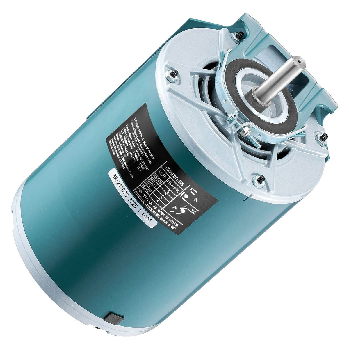 1/4HP Furnace Blower Motor 1725RPM, 115V 5.2A Belt Drive Blower Motor Single Phase - 0.39" Shaft Diameter, 0.78" Shaft Length, CW/CCW Rotation