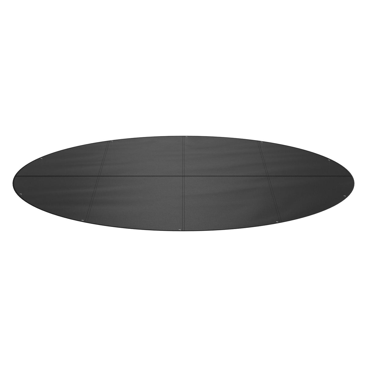 15 Ft Round Pool Cover, Solar Covers for Above Ground Pools, Safety Pool Cover with Drawstring Design, 420D Oxford Fabric Winter Pool Cover, Waterproof and Dustproof, Black