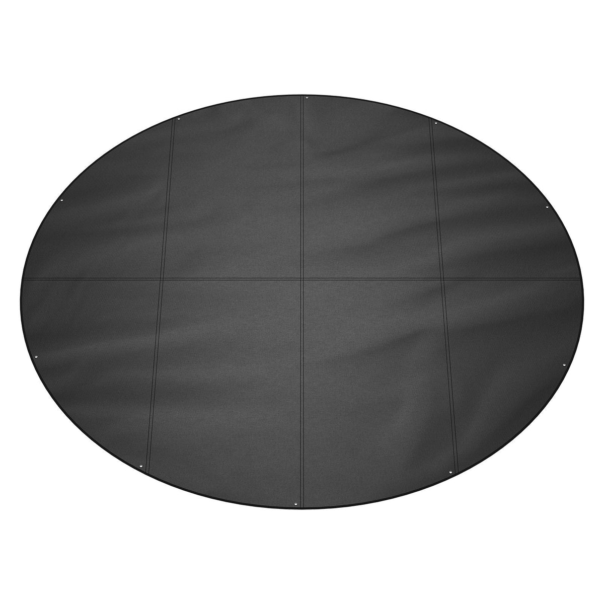 15 Ft Round Pool Cover, Solar Covers for Above Ground Pools, Safety Pool Cover with Drawstring Design, 420D Oxford Fabric Winter Pool Cover, Waterproof and Dustproof, Black