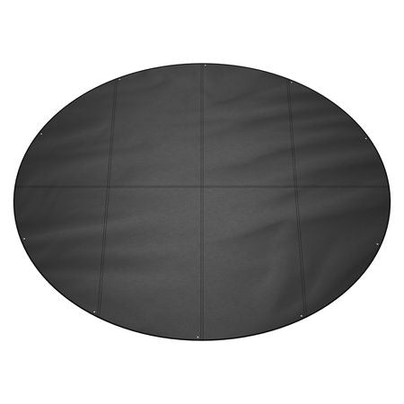 15 Ft Round Pool Cover, Solar Covers for Above Ground Pools, Safety Pool Cover with Drawstring Design, 420D Oxford Fabric Winter Pool Cover, Waterproof and Dustproof, Black