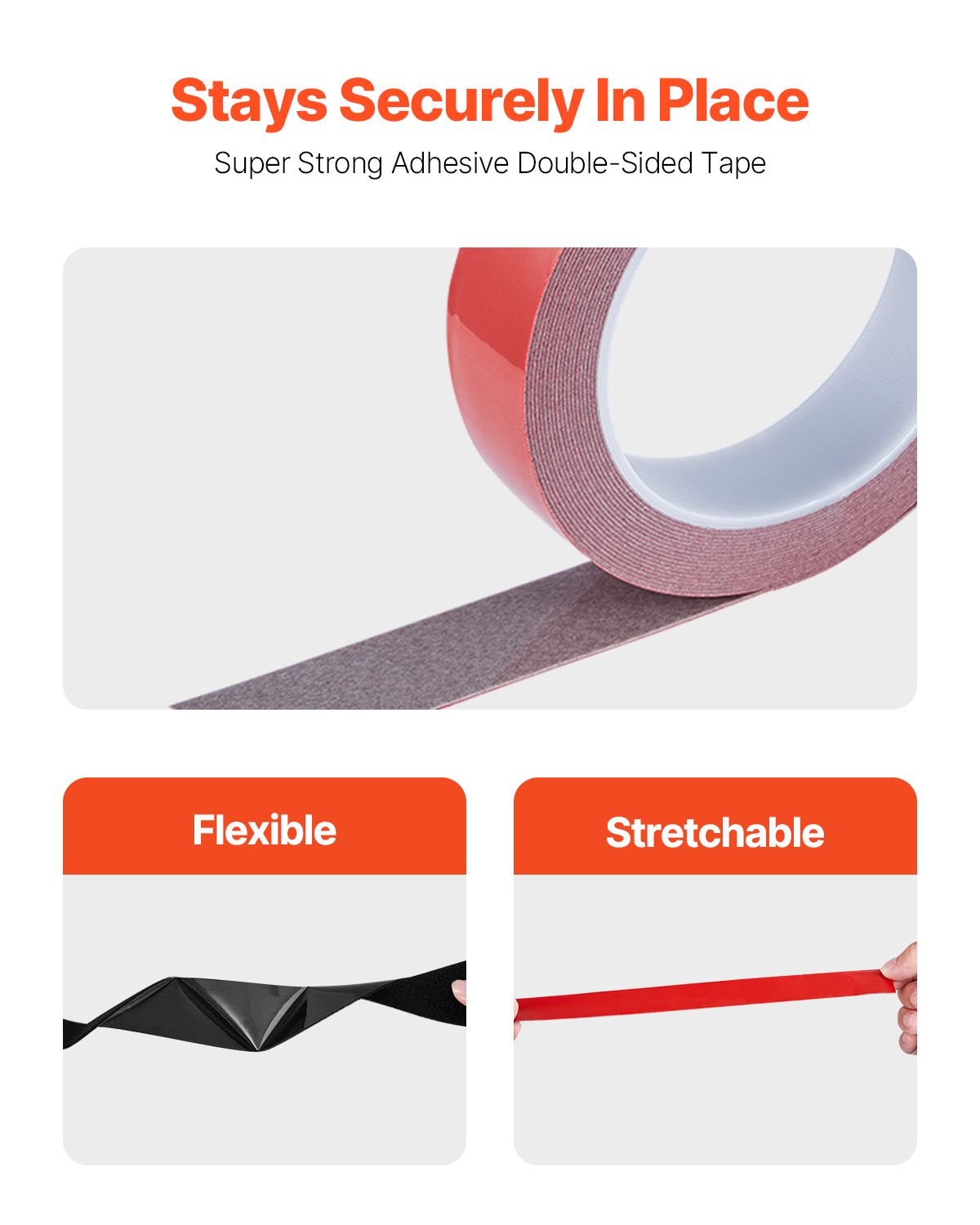15 ft x 2 in Hook Loop Tape and 16.4 ft x 0.94 in Double-Side Strips, Nylon Self Adhesive Heavy Duty Strips Roll, Sticky Back Fastener Rolls for Home Office School and Crafting, Black + Red