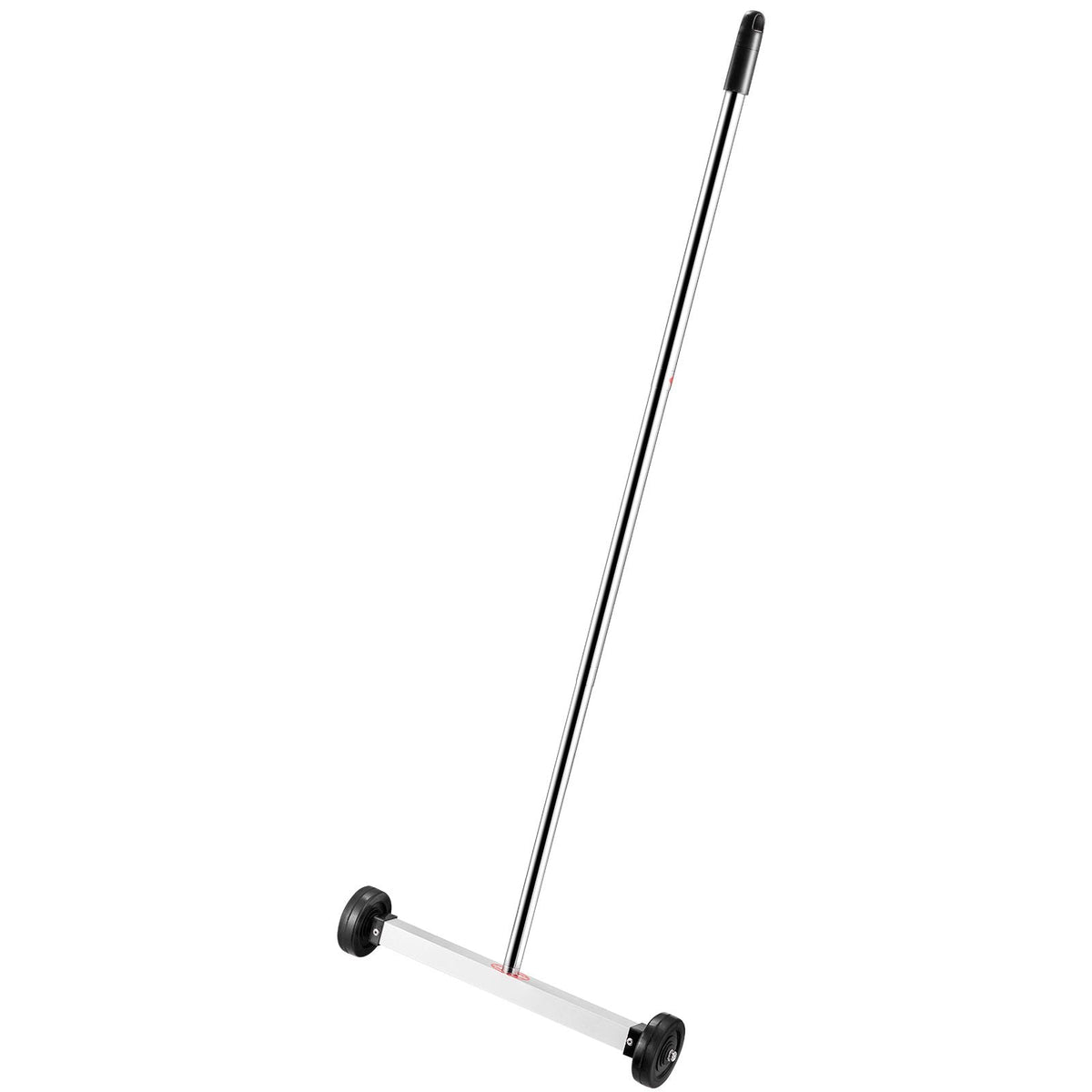 15-Inch Magnetic Sweeper with Wheels, 8 lbs Capacity, with Telescoping Magnetic Pickup Tool, Adjustable Handle, Magnetic Pickup Sweeper to Pick Up Nails and Screws, for Workshop, Garage, Yard