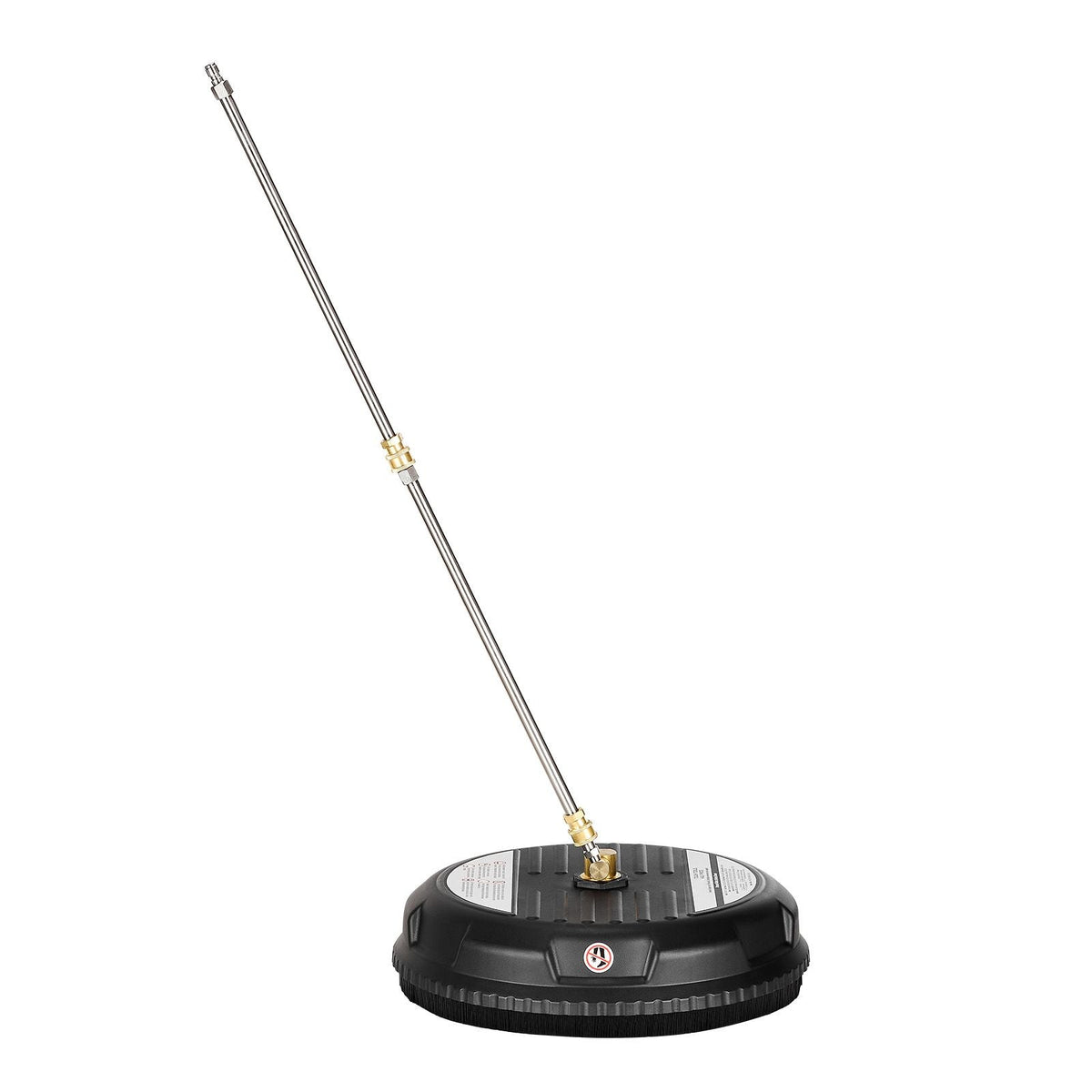 15" Pressure Washer Surface Cleaner, Plastic Pressure Washer Attachments with 4 Wheels, 4000 Max PSI, 1/4 Quick Connector, 2 Spray Nozzles, 2 Extended Wands for Driveway, Sidewalk, Patio, Deck