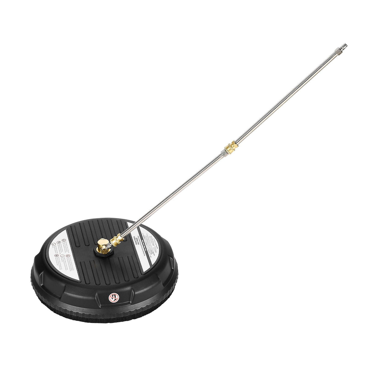 15" Pressure Washer Surface Cleaner, Plastic Pressure Washer Attachments with 4 Wheels, 4000 Max PSI, 1/4 Quick Connector, 2 Spray Nozzles, 2 Extended Wands for Driveway, Sidewalk, Patio, Deck
