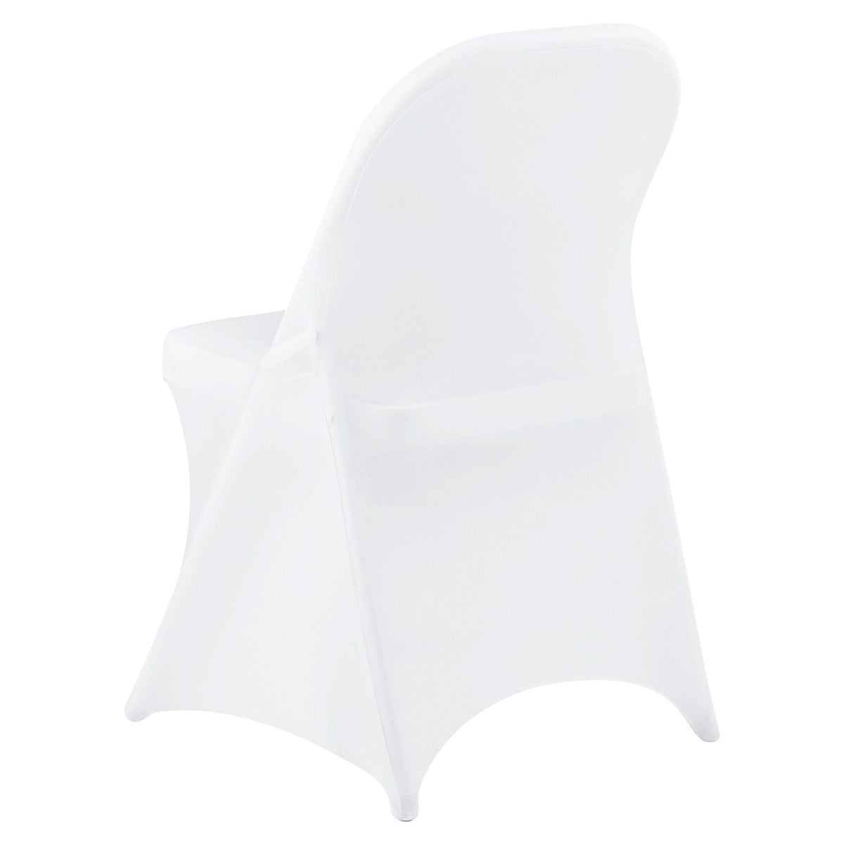 150 Pcs White Chair Covers, Polyester Spandex Chair Cover, Stretch Slipcovers for Wedding Party Dining Banquet Flat-Front Chair Covers, Fits Chair Measures up to 17.72 x 18.11 x 30.31 inch