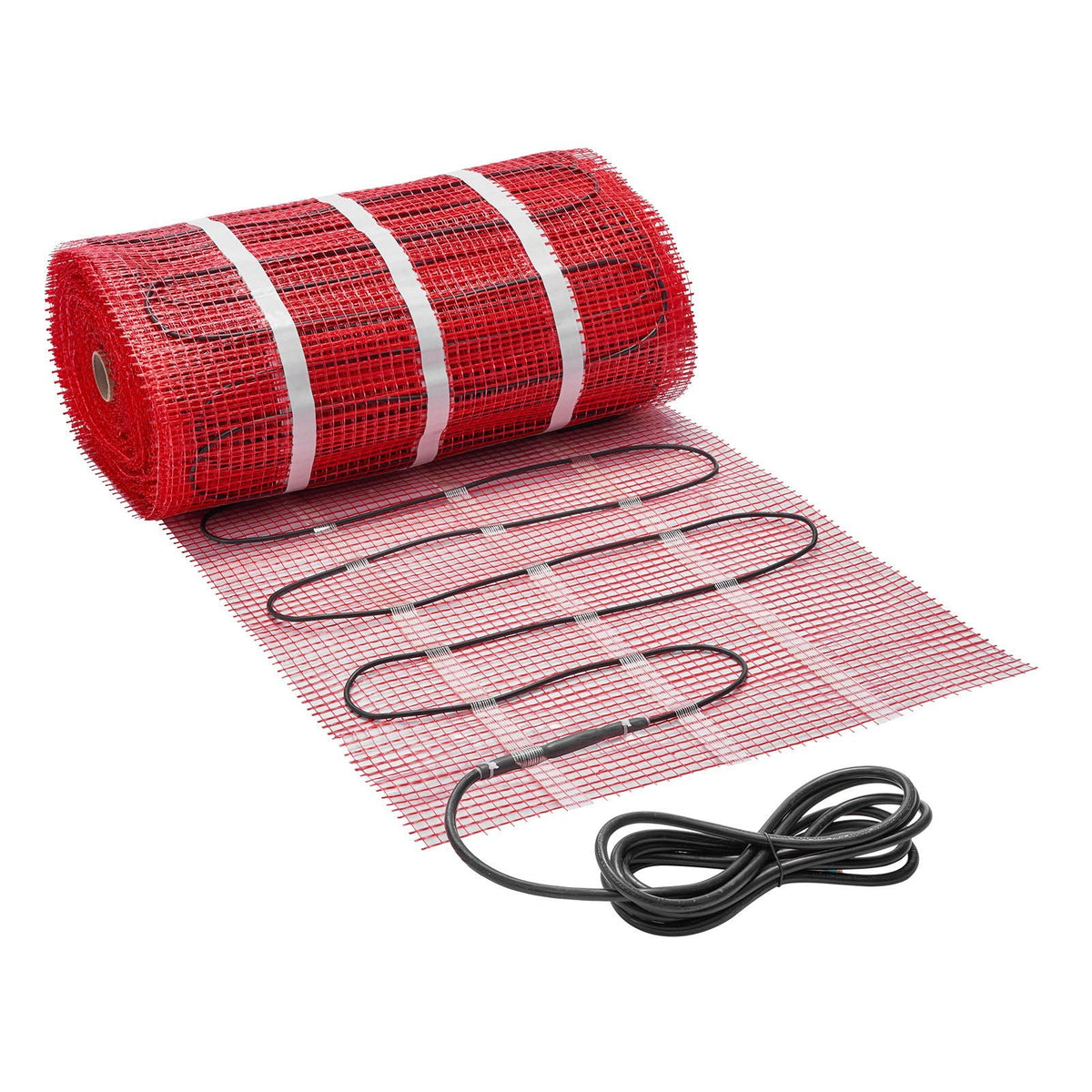 150 sqft Self-Adhesive Mesh Floor Heating Mat System, 120V Electric Radiant Heated Floor System, with Smart Control Thermostat & Alarm, Easy Installation for Tile, Stone, Vinyl