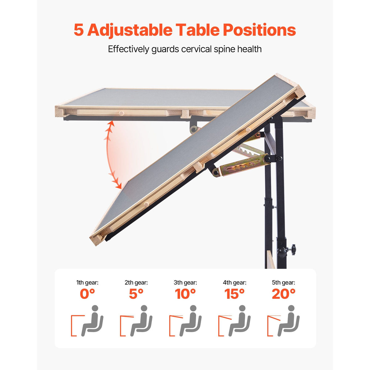 1500 Piece Puzzle Table with Legs, 4 Drawers and Cover, 34x25 in Portable Wooden Board with Wheels, Jigsaw Puzzle Accessories for Adults, Adjustable Height & 5-Tilting-Angle, Gift for Mom