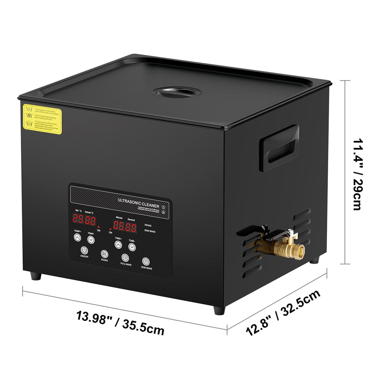 15L Ultra Sonic Cleaner, 360W Digital Ultrasonic Cleaning Machine with Gentle Mode & Upgraded Degassing, 40kHz Industrial Ultrasound Cleaner with Heater & Timer for Retainer, Jewelry, Tools
