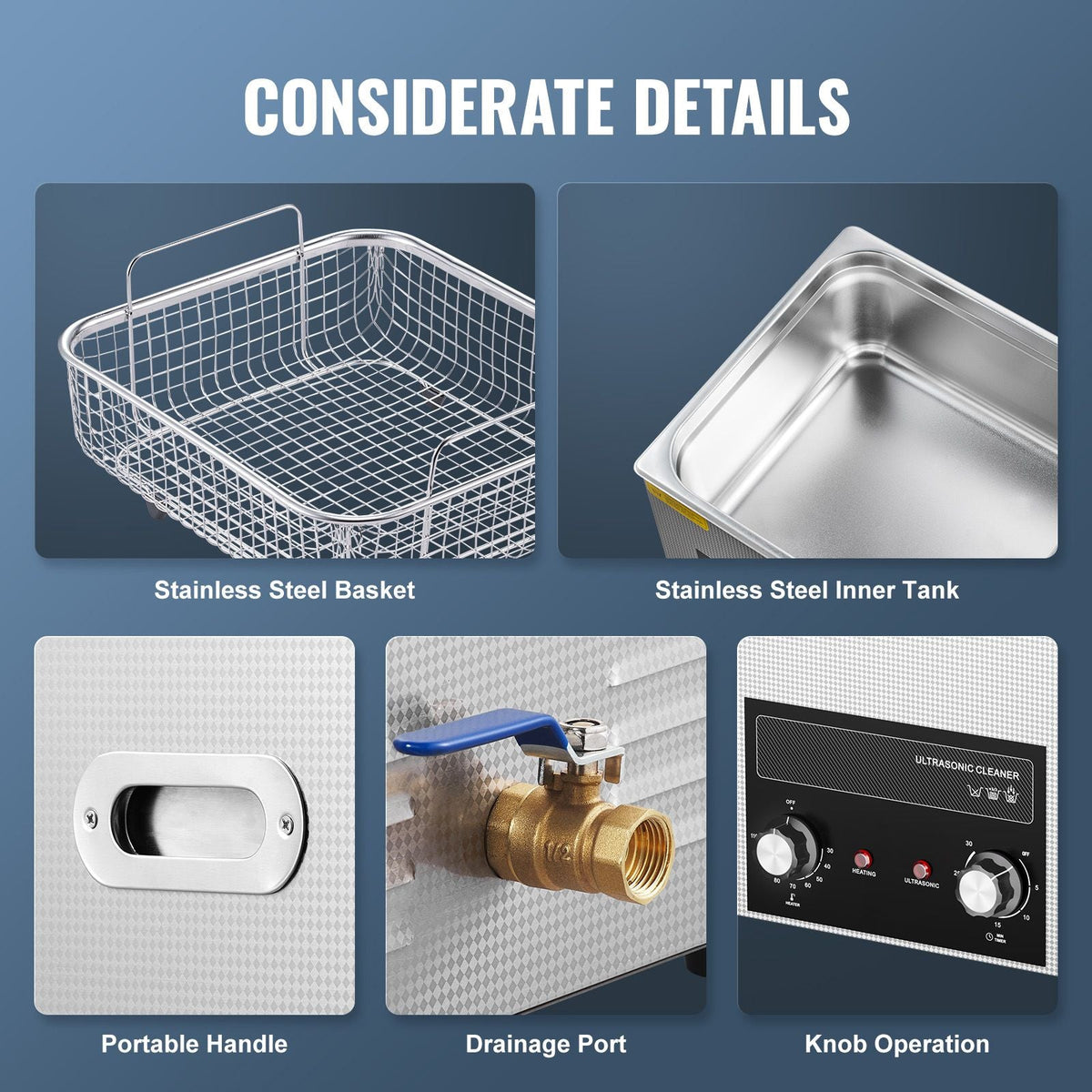 15L Ultrasonic Cleaner with Heater Timer & Basket, Professional Digital Sonic Cavitation Machine, 360W Cleaning Machine for Lab Tools, Metal Parts, Carburetor, Brass, Auto Parts, Engine Parts