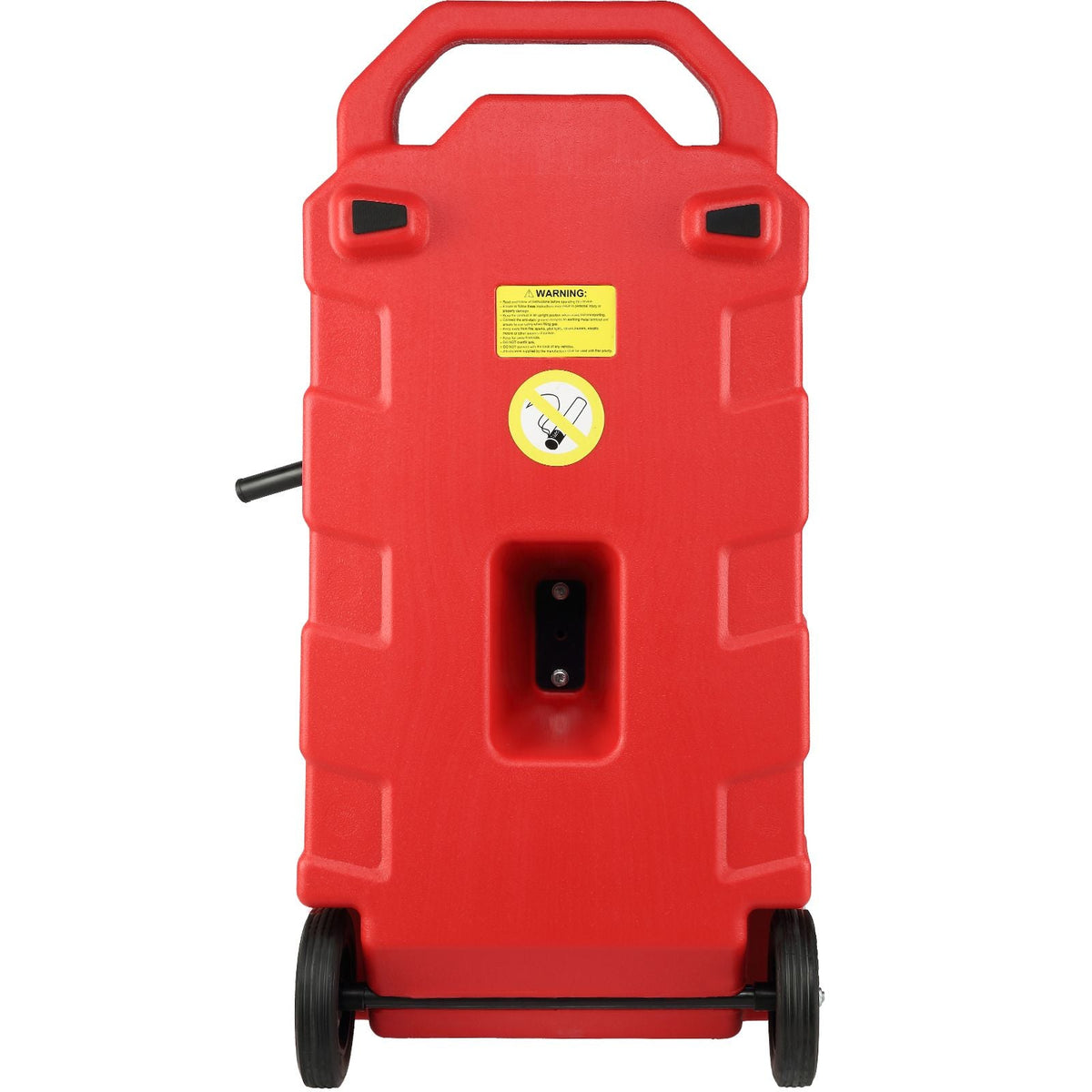 16 Gallon Fuel Caddy, 7.8 L/min, Portable Gas Storage Tank Container with Rubber Wheels, Gravity-flow Mode, Fuel Transfer Storage Tank for Gasoline Diesel Machine Oil Car Mowers Boat Motorcycle