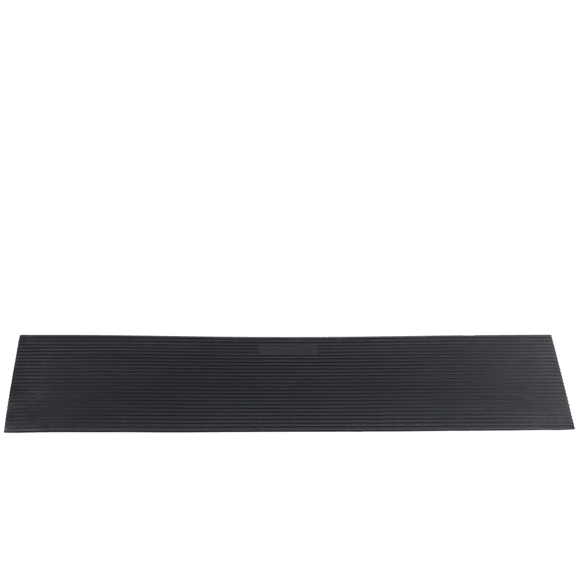 1.6" Rise Cuttable Threshold Ramp for Sweeping Robot, 35.4" Wide Natural Rubber Wheelchair Ramp, Non-Slip Solid Rubber Ramp with Double-Sided Tape for Doorways, Driveways, Bathroom, Smooth Tile