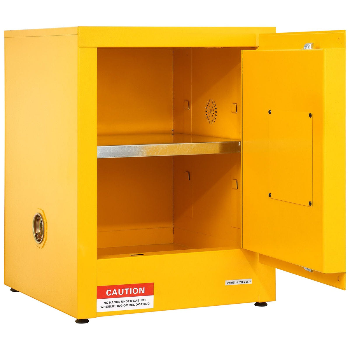 16.9" x 16.9" x 22" Flammable Cabinet Galvanized Steel, Safety Cabinet, Adjustable Shelf Flammable Storage Cabinet, for Commercial Industrial and Home Use