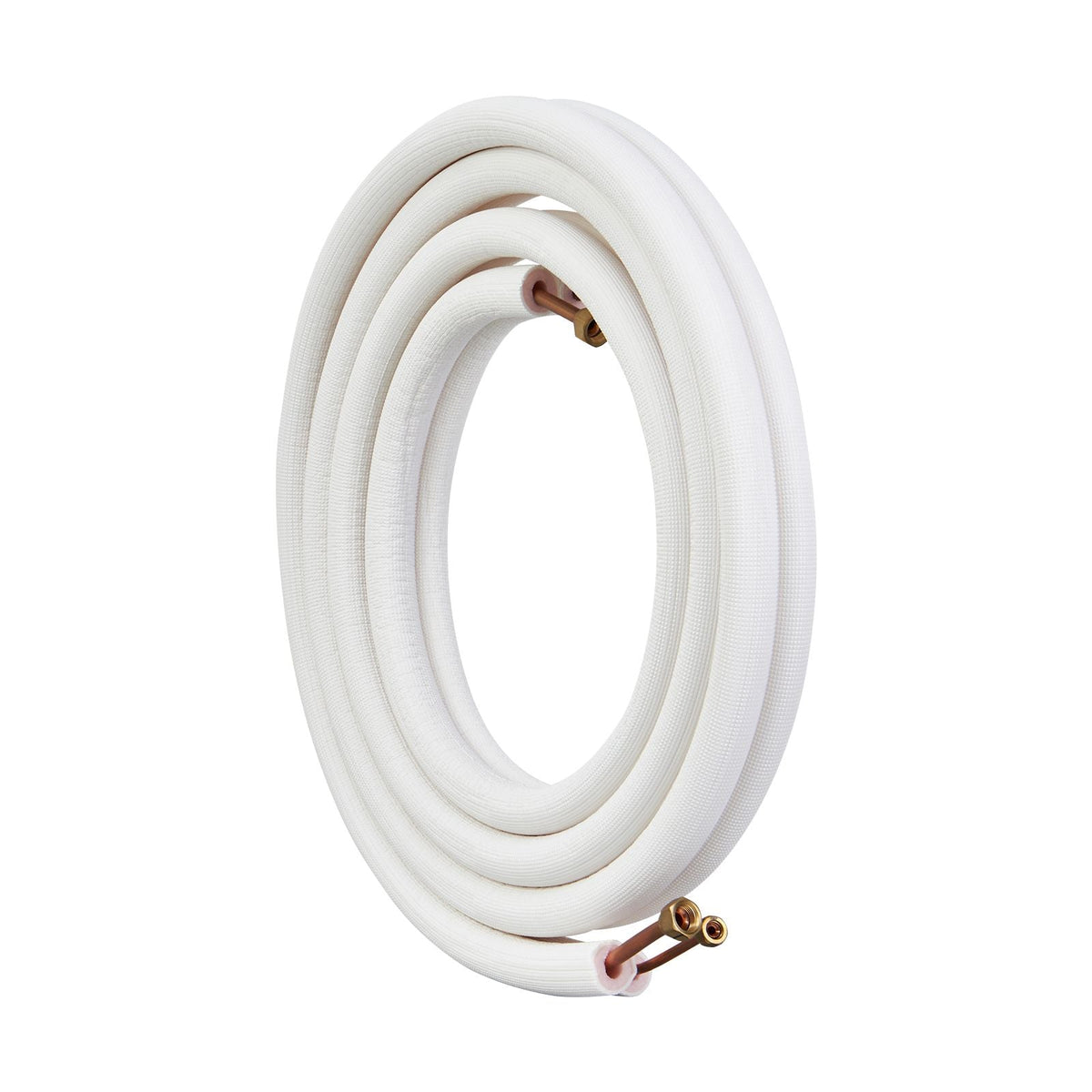 16FT Mini Split Line Set, 1/4" & 3/8" O.D Copper Pipes Tubing and Triple-Layer Insulation, for Air Conditioning or Heating Pump Equipment & HVAC with Rich Accessories (18ft Connection Cable)