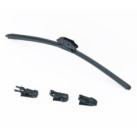 17" Rubber Wiper Blades, 43 cm Universal Replacement Wind Shield Wiper, Low Noise & Better Fit, with 4 Different Clips for most Car, Easy Installation