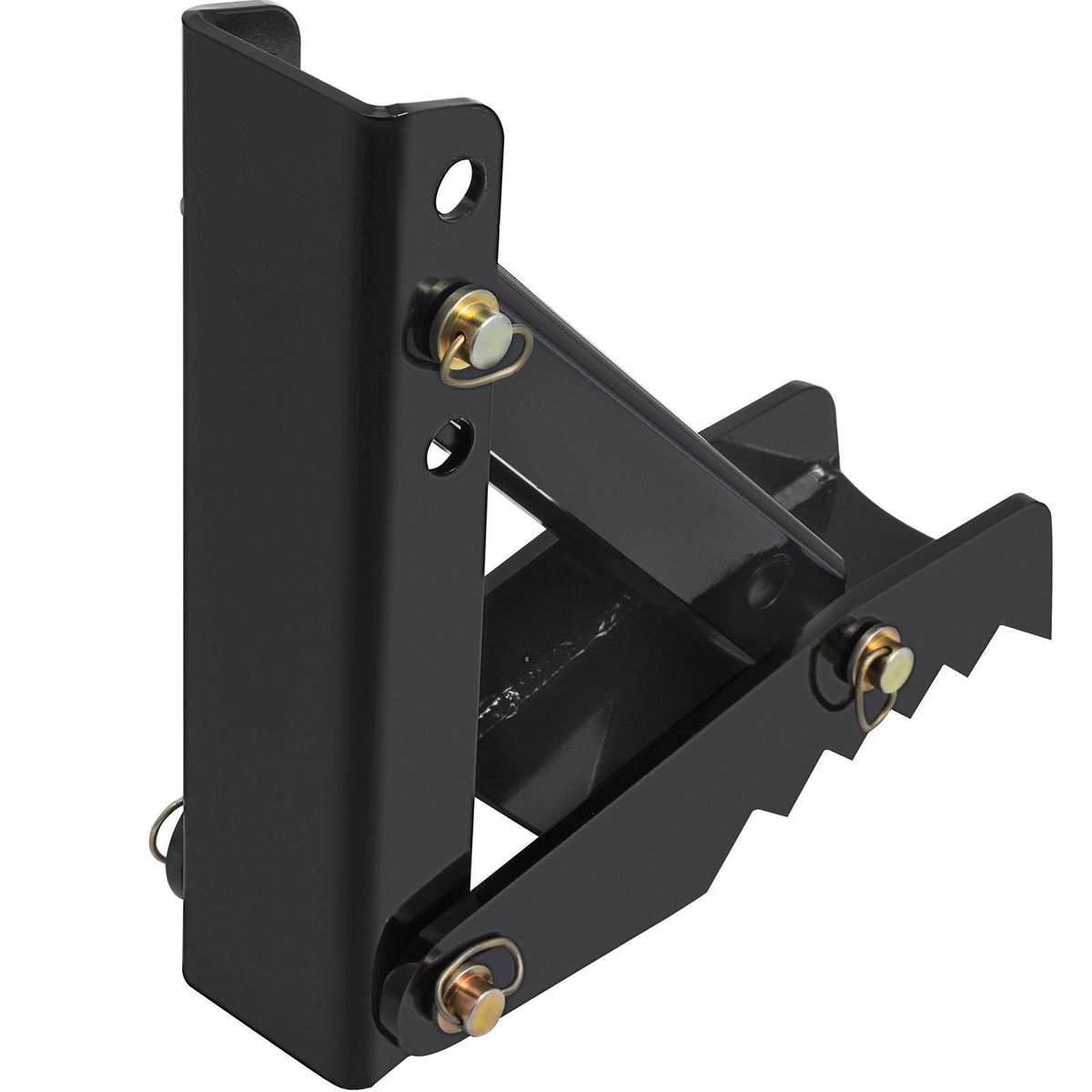 18\" Backhoe Thumb, 1/2\" Teeth Thickness Heavy Duty Excavator Thumb, Black Steel Weld On Thumb Attachments with 12mm Bolt-On Design Adjustable Mechanical Thumb for Backhoe/Excavator
