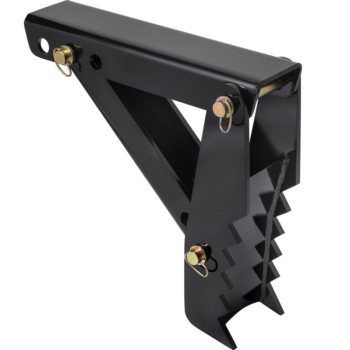 18\" Backhoe Thumb, 1/2\" Teeth Thickness Heavy Duty Excavator Thumb, Black Steel Weld On Thumb Attachments with 12mm Bolt-On Design Adjustable Mechanical Thumb for Backhoe/Excavator