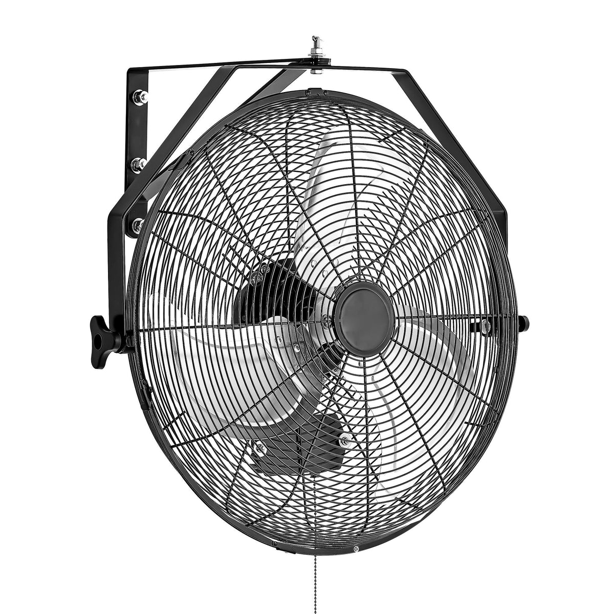 18 Inch Industrial Wall Mount Fan, High Velocity 4000 CFM Indoor Fan with 3 Speeds, Powerful Motor Garage Wall Fan with Aluminum Blades for Workshop, Warehouse, Greenhouse, Commercial