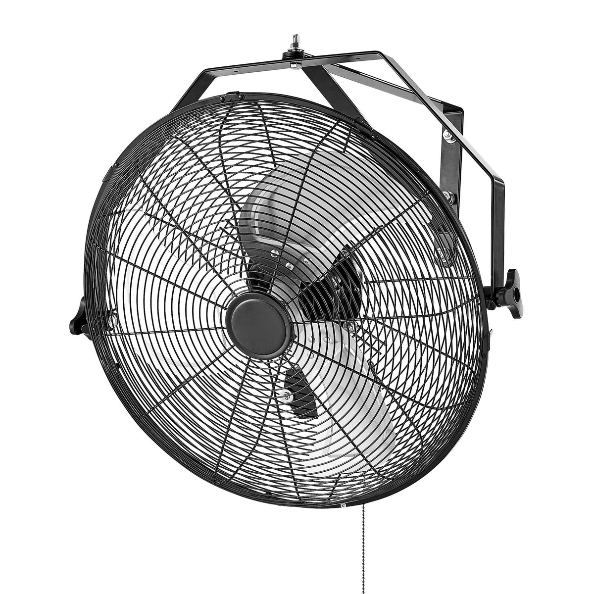 18 Inch Industrial Wall Mount Fan, High Velocity 4000 CFM Indoor Fan with 3 Speeds, Powerful Motor Garage Wall Fan with Aluminum Blades for Workshop, Warehouse, Greenhouse, Commercial