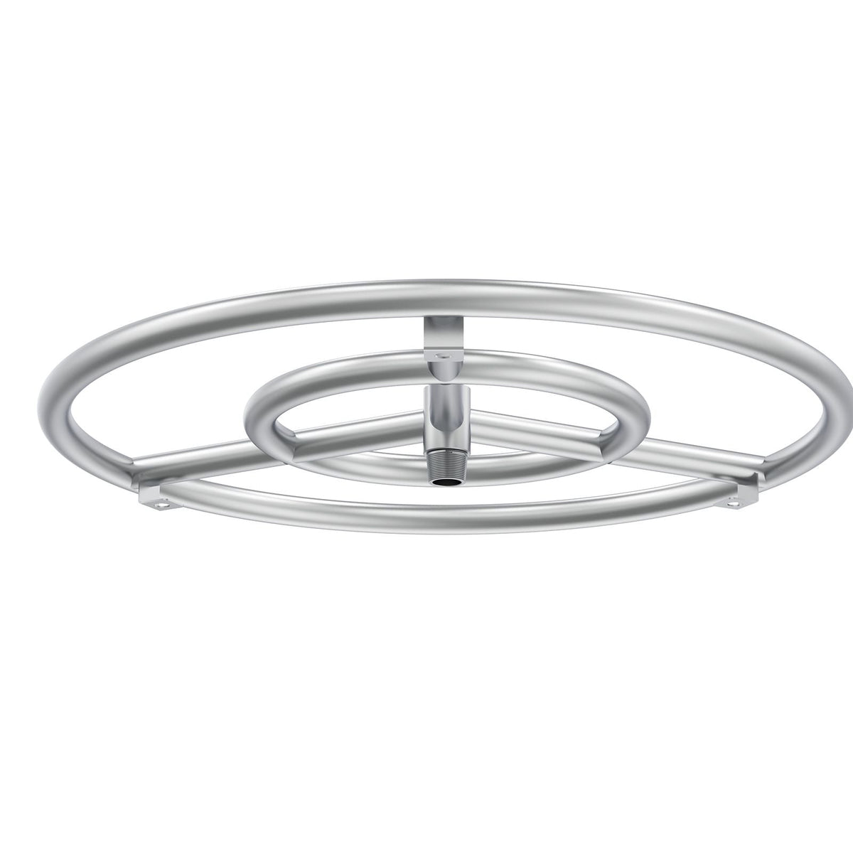 18 inch Round Stainless-Steel Fire Pit Burner Ring, Drop-in Fire Pit Ring Burner Kit for Natural Gas & Propane - with 150,000 BTU Heat Output for Indoor/Outdoor Use