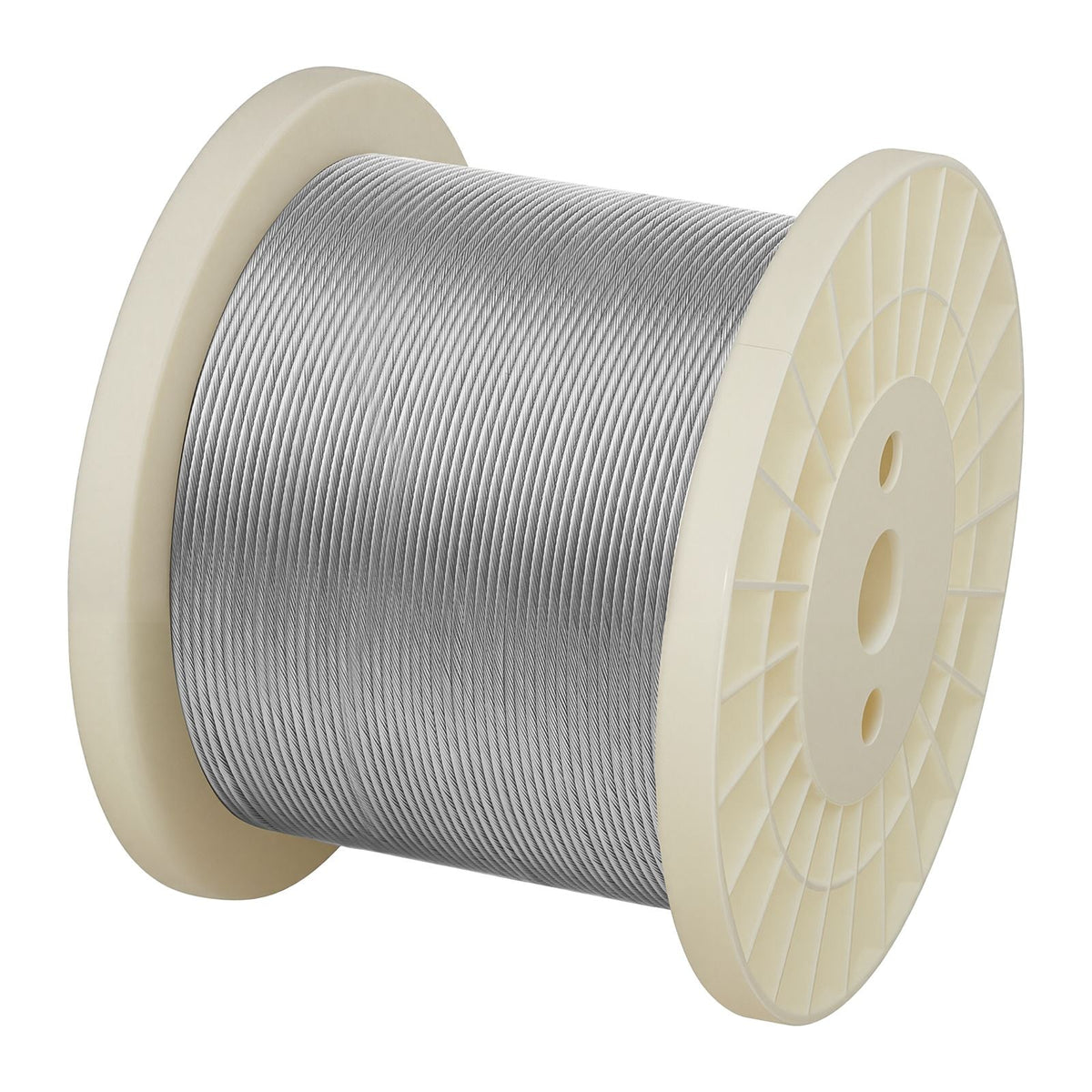 1/8 Inch Wire Rope, 500 ft Length, 316 Stainless Steel Wire Cable with Cutter, 1760 lbs Breaking Strength, 1 x 19 Strands Construction, Steel Cable for Deck Railing System, Garden Trellis