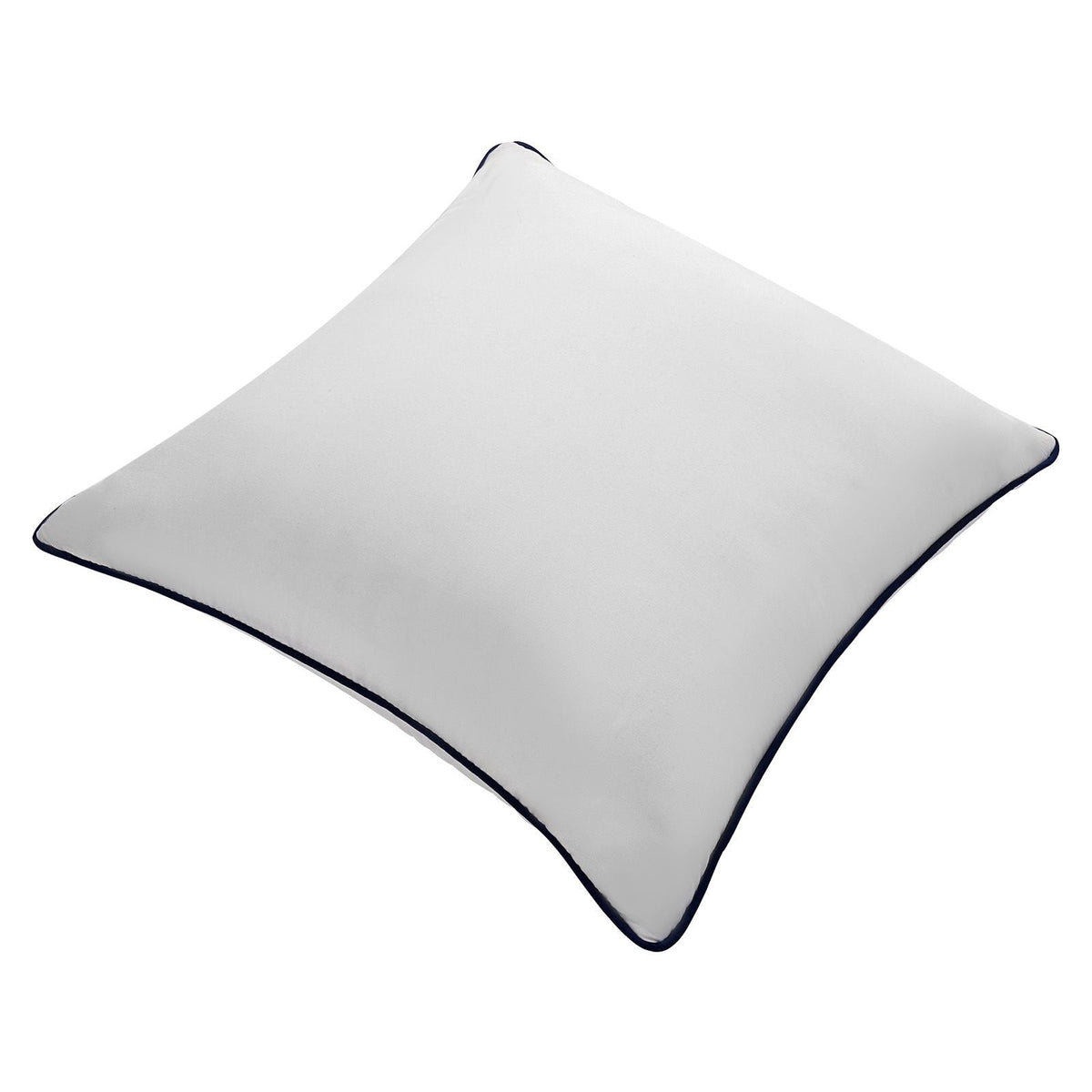 18 x 18 in Throw Pillow Inserts, Set of 2, Firm and Fluffy Decorative Down Alternative Pillows with Polyester Fiber, Square White Cushion with Zipper, for Indoor Bed Couch Sofa and Living Room