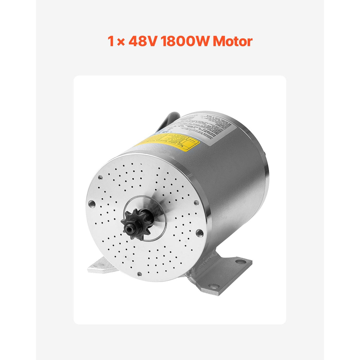 1800W Electric Brushless DC Motor, 48V 4500rpm Go Kart Electric Motor, Electric Dirt Bike Motor Engine for E-Bike Motorcycle Scooter DIY
