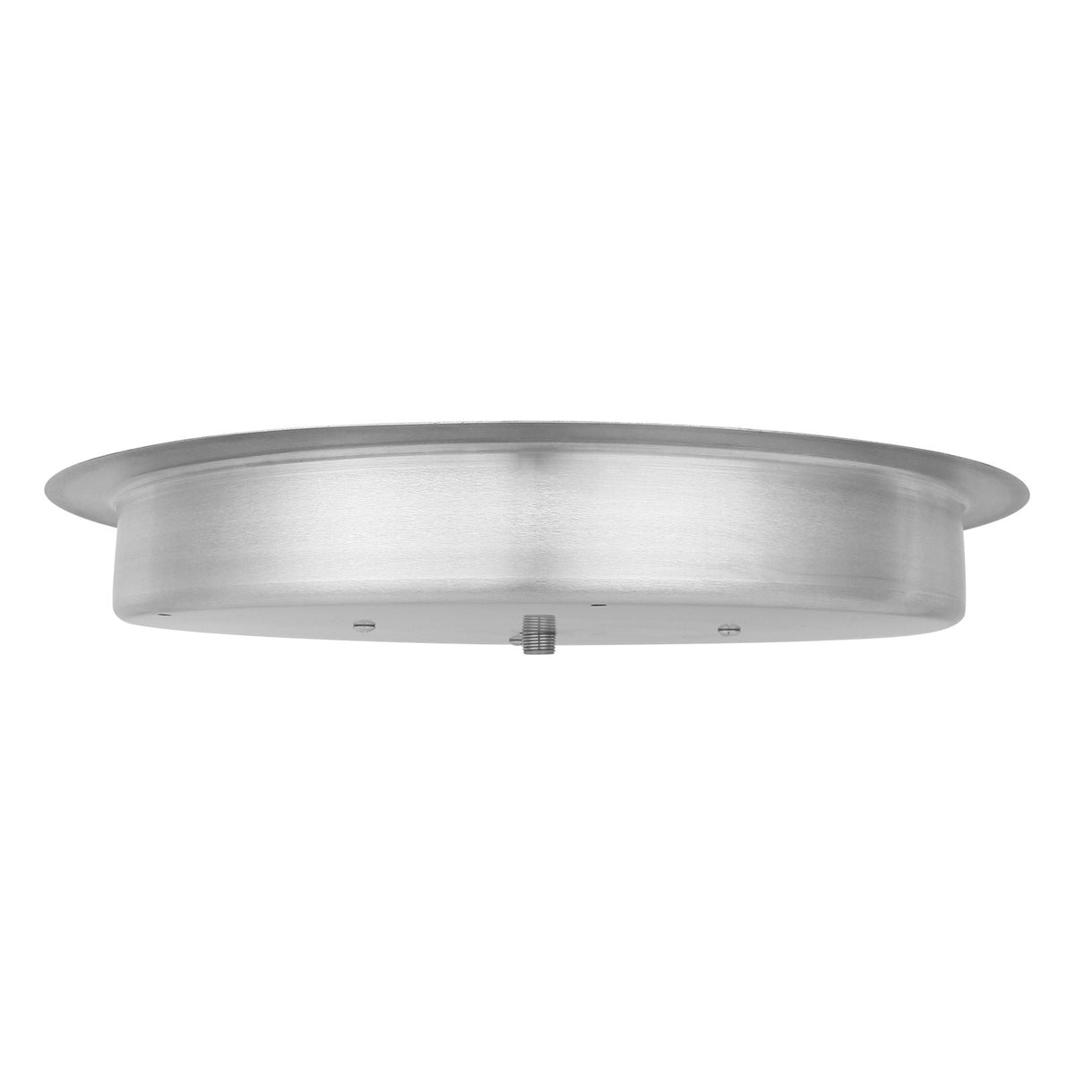 19 inch Round Drop-in Fire Pit Pan, Stainless Steel Fire Pit Burner, Natural & Propane Gas Fire Pan 92,000 BTU with Lid, for Indoor or Outdoor Use