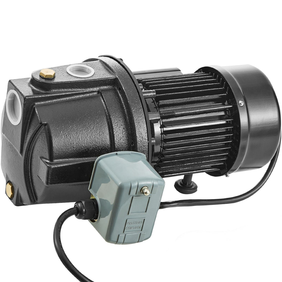 1HP Premium Cast Iron Shallow Well Jet Water Pump, 115 Volt, 17.6 GPM 164 FT Maximum Head Irrigation Water Pump, for Agricultural Garden Irrigation System High-Rise Water Supply Shower Booster
