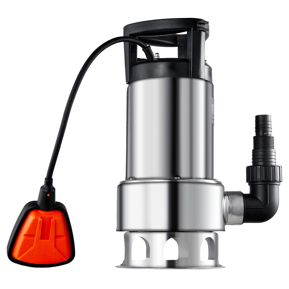 1HP Sump Pump, 4020GPH, 30FT Lift Stainless Steel Submersible Sludge Pump with 26FT Power Cord Automatic ON/OFF Float Switch, Drain Clean/Dirty Water for Basement Flood Pool Pond Garden Hot Tub