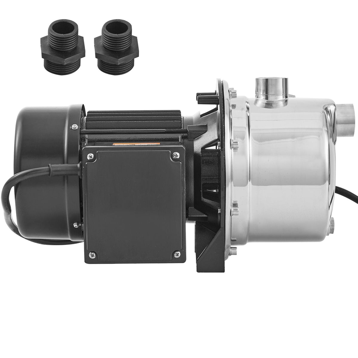 1HP SUS304 Stainless Steel Shallow Well Jet Pump, 115 Volt, 18.5 GPM 147.6 FT Maximum Head Irrigation Water Pump, for Agricultural Garden Irrigation System High-Rise Water Supply Shower Booster