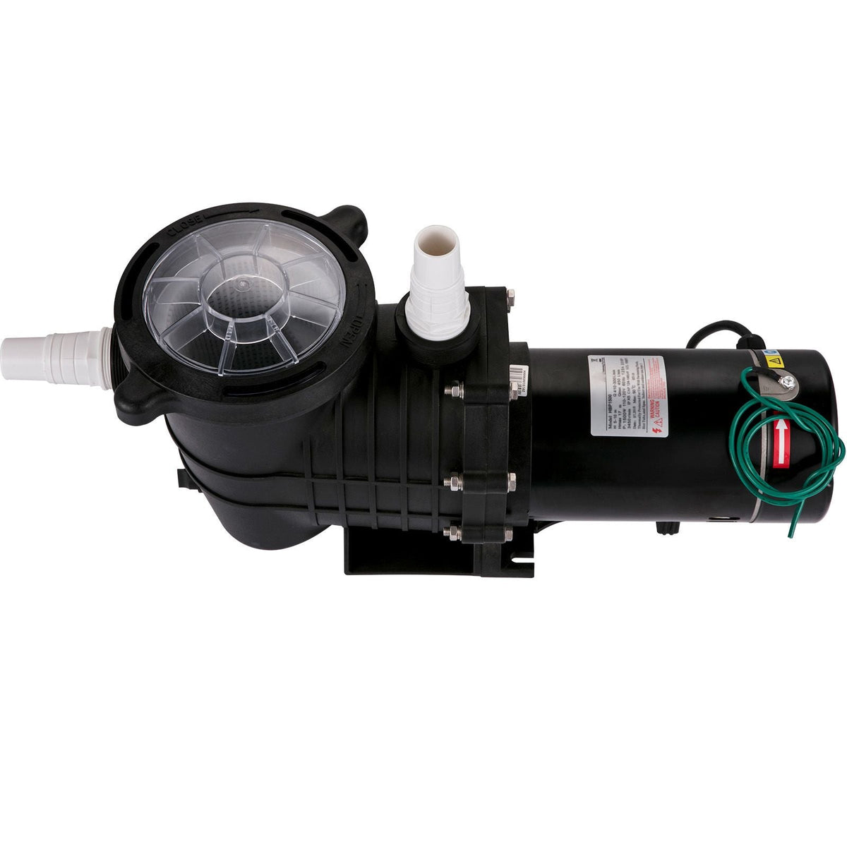 1HP Swimming Pool Pump, Dual Voltage 110V/220V, Circulates 5544GPH for Efficient Water Movement Above Pools, Includes Strainer Basket & Two 1-1/2'' NPT Connectors