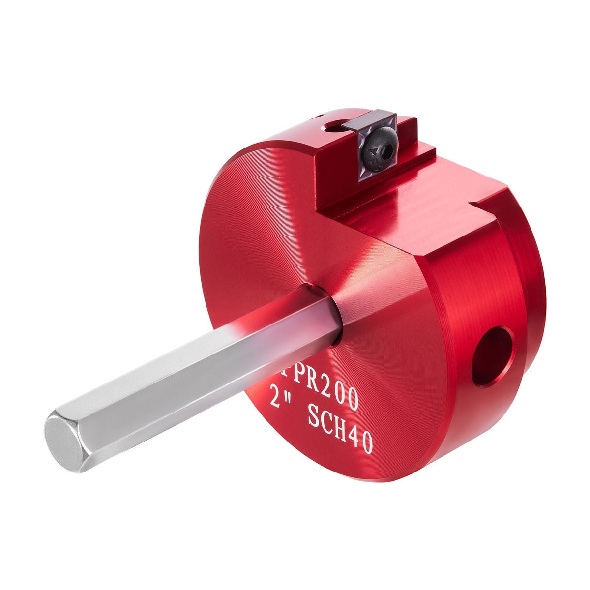 2 In PVC Pipe Reamer, Aluminum Alloy, PVC Pipe Fitting Saver, for Use with SCH 40 ABS, PVC, CPVC Pipes, Clean Leftover Pipe & Solvent Cement Remnants, for Water Lines, Drain Lines, Vent Lines