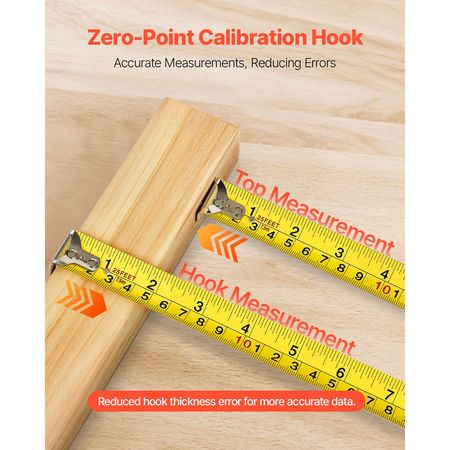 2 Packs Tape Measure 25 ft Length, Measuring Tape with Retractable, Imperial and Metric ft/m Dual-Scale & ABS Case & Easy Read Steel Measurement Tool,for Outdoor,Decoration