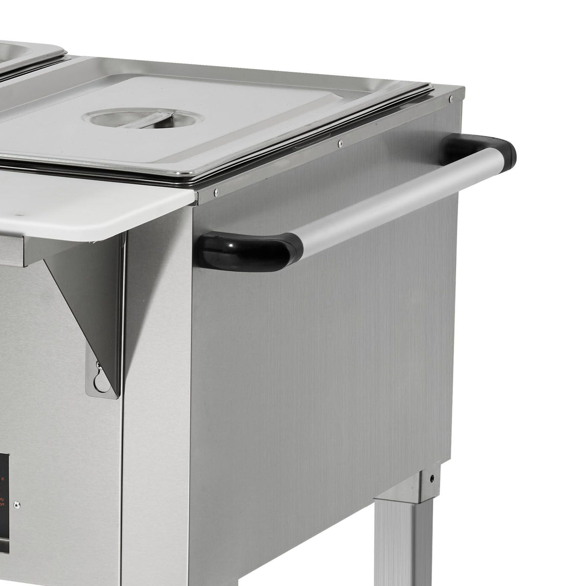 2-Pan Commercial Food Warmer, 2 x 20.6QT Electric Steam Table, 1000W Professional Buffet Catering Food Warmer with 4 Wheels (2 Lockable), Food Grade Stainless Steel Server for Party Restaurant