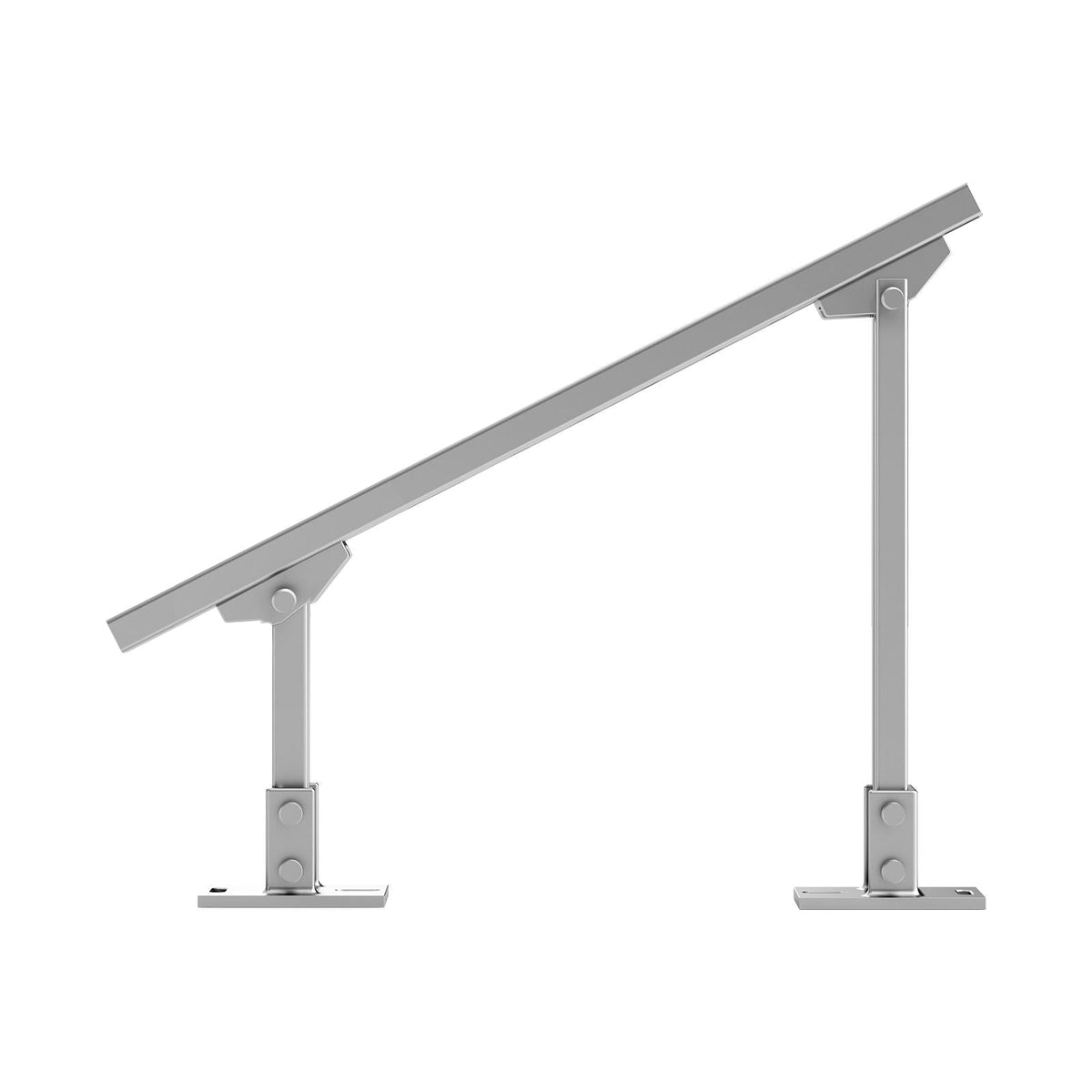 2-Set Solar Panel Mounting Brackets, 30°-60° Adjustable Multi-Pieces Solar Panel Brackets for 4-8PCS Solar Panels, Carbon Steel Ground Mount Solar Panel Stand for Farms, RVs, Boats, Off-Grid